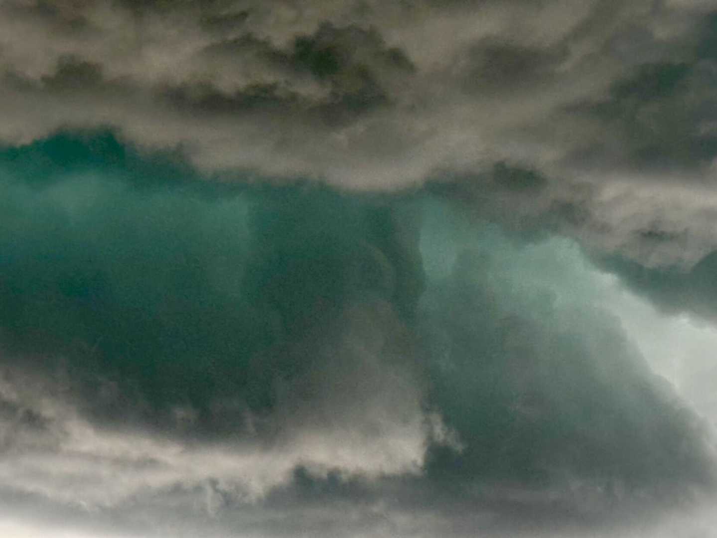 Cheyenne Storm Damage Hail Clouds