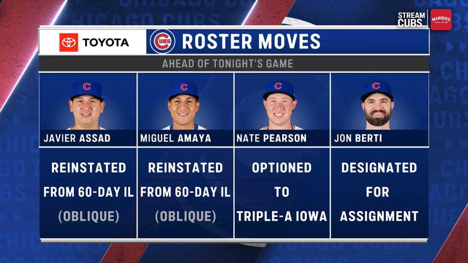 Chicago Cubs Roster Moves