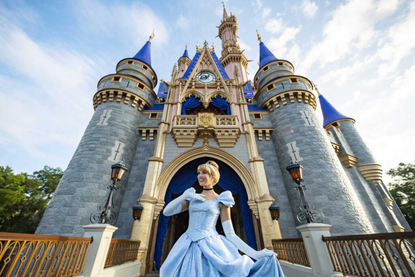 Cinderella Castle Disney Colorful Makeover