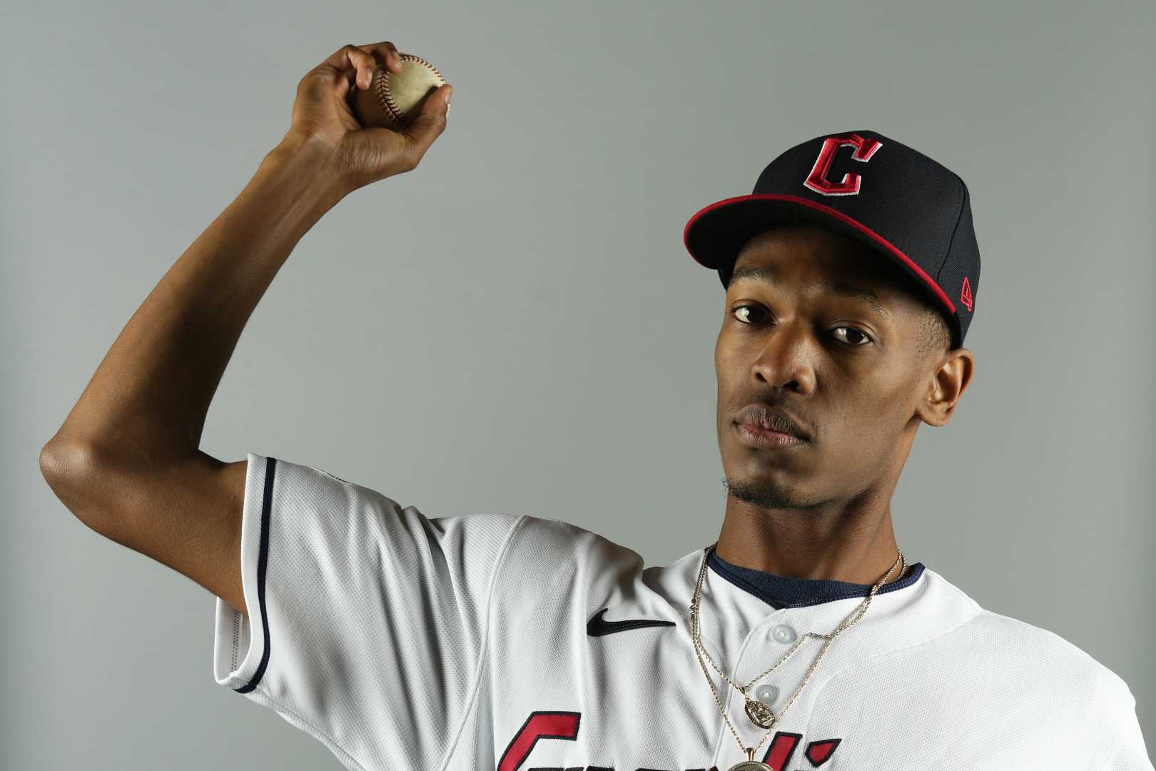 Cleveland Guardians Baseball Team And Starting Pitcher