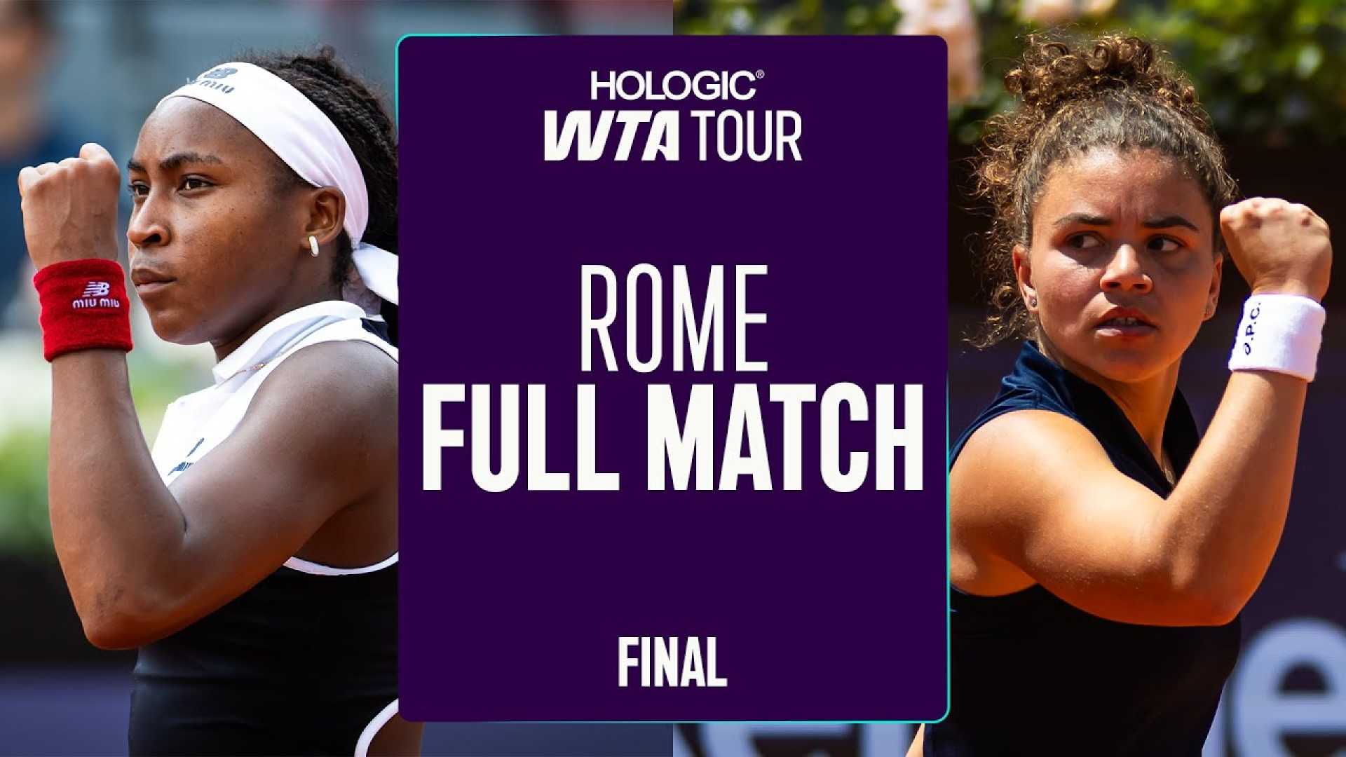 Coco Gauff Jasmine Paolini Tennis Match