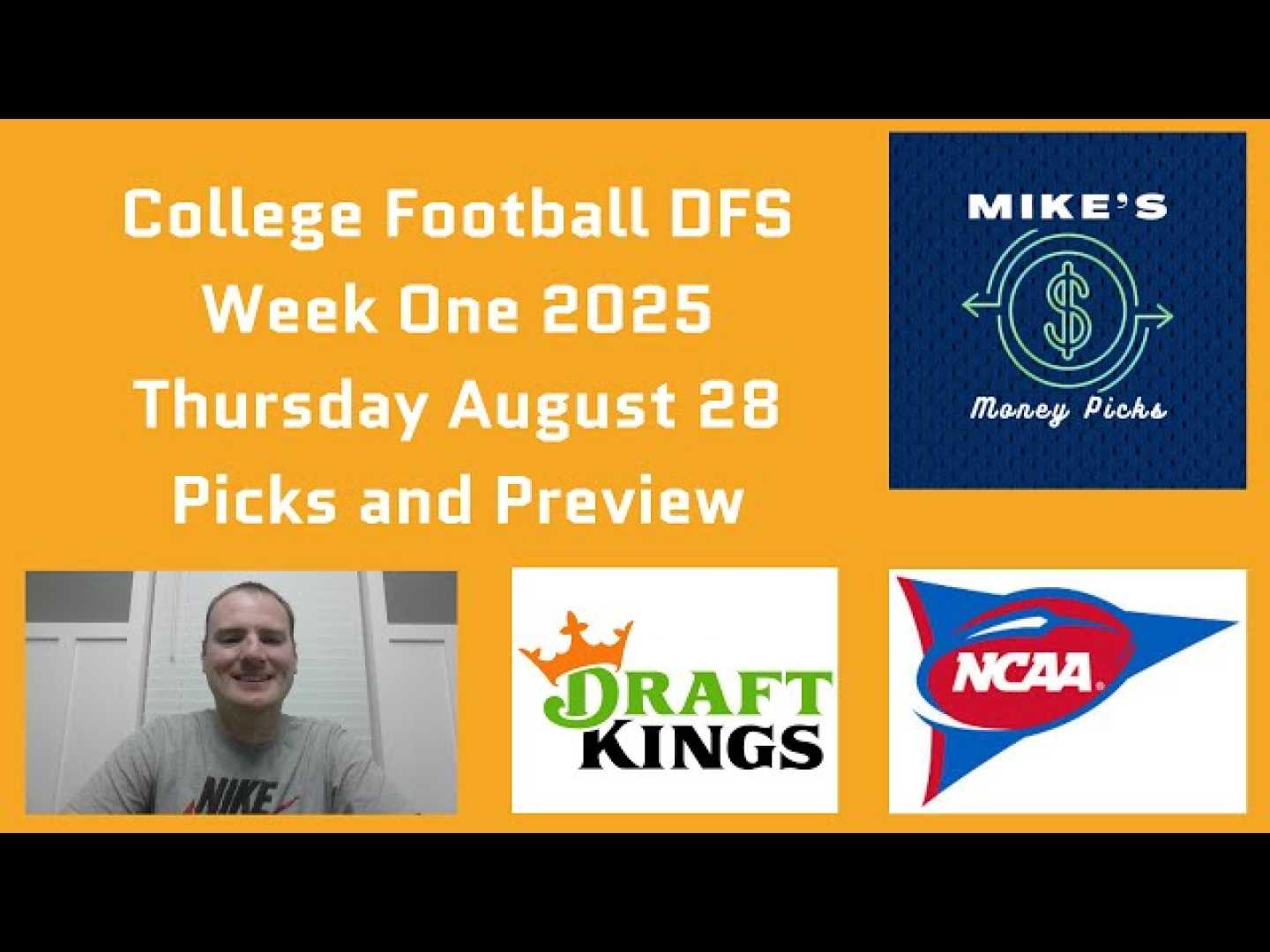 College Football Week 1 Dfs Picks 2025
