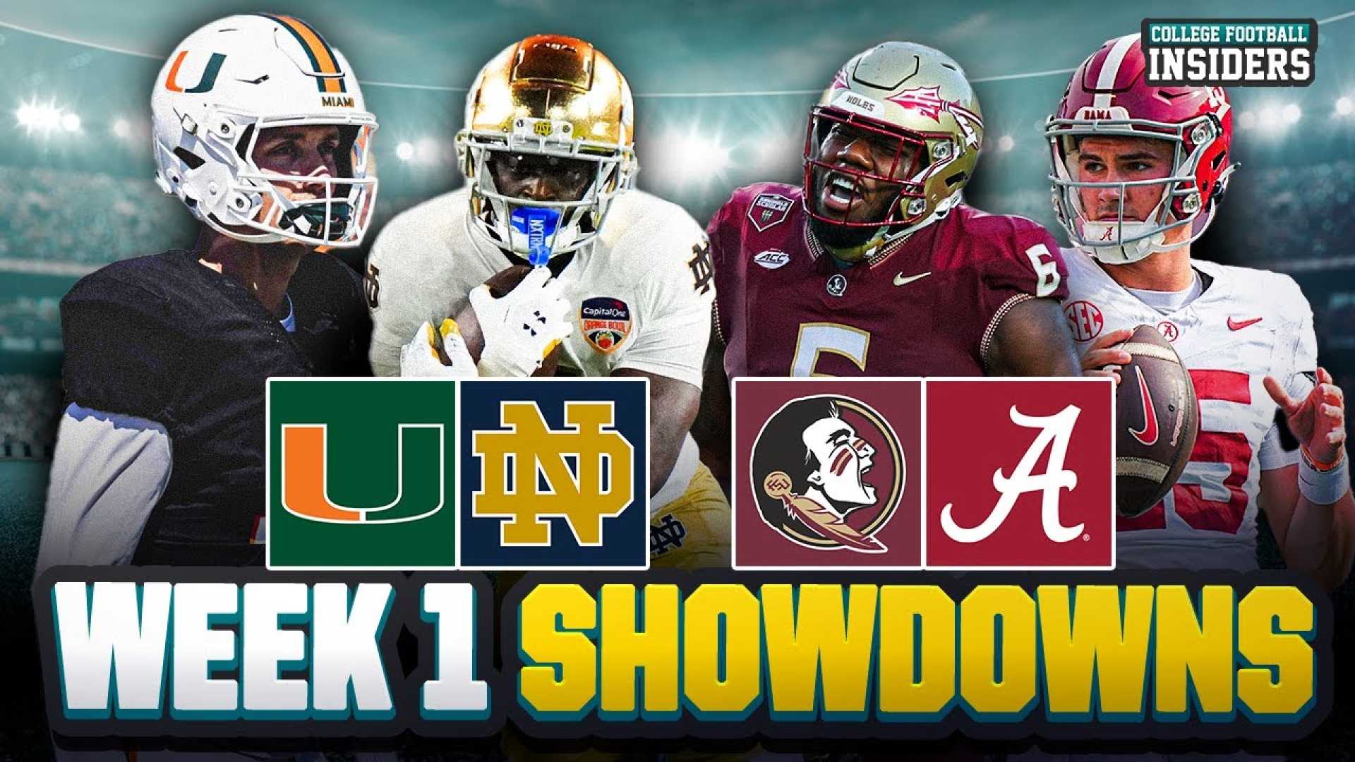 College Football Week 1 Matchups