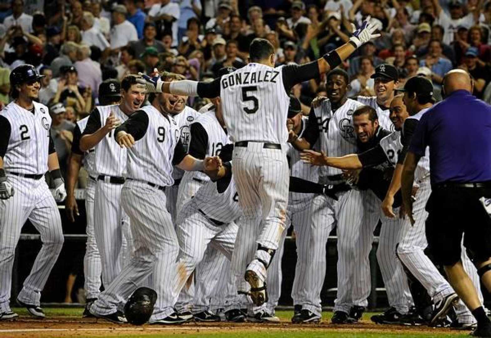 Colorado Rockies Walk Off Win Baseball