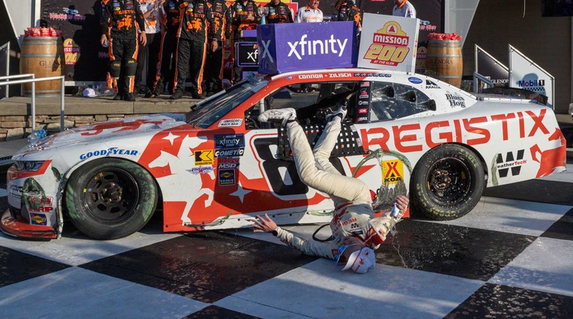 Connor Zilisch Nascar Celebration Fall