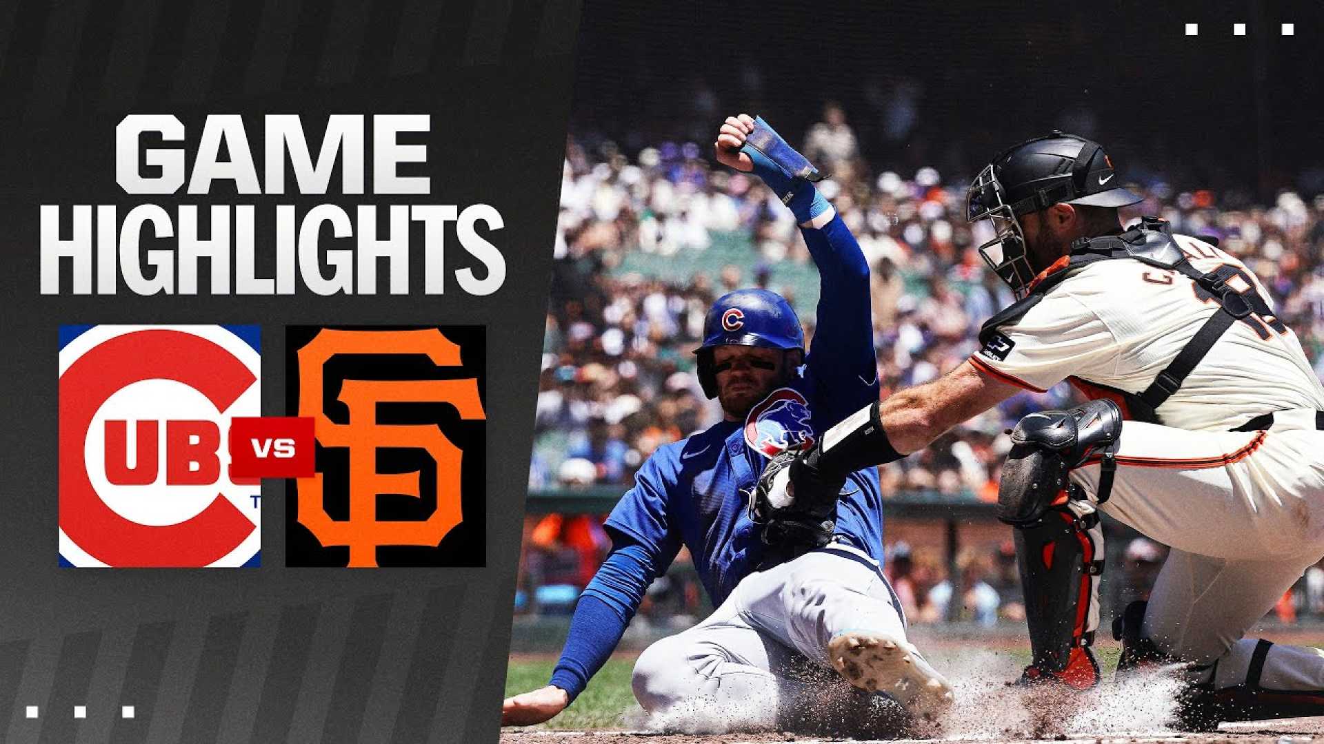 Cubs Vs Giants Baseball Game