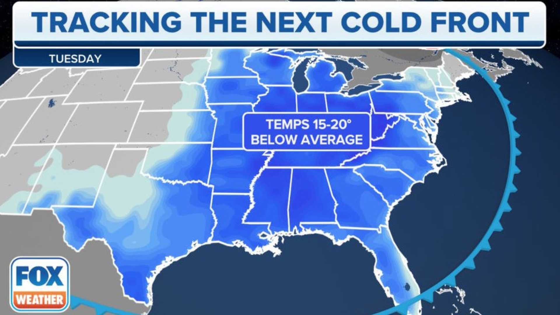 Dallas Weather Forecast Cold Front