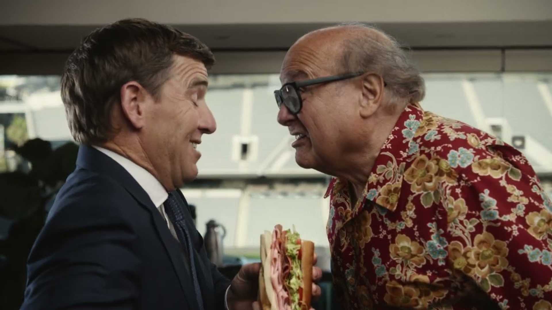 Danny Devito Eli Manning Jersey Mike's