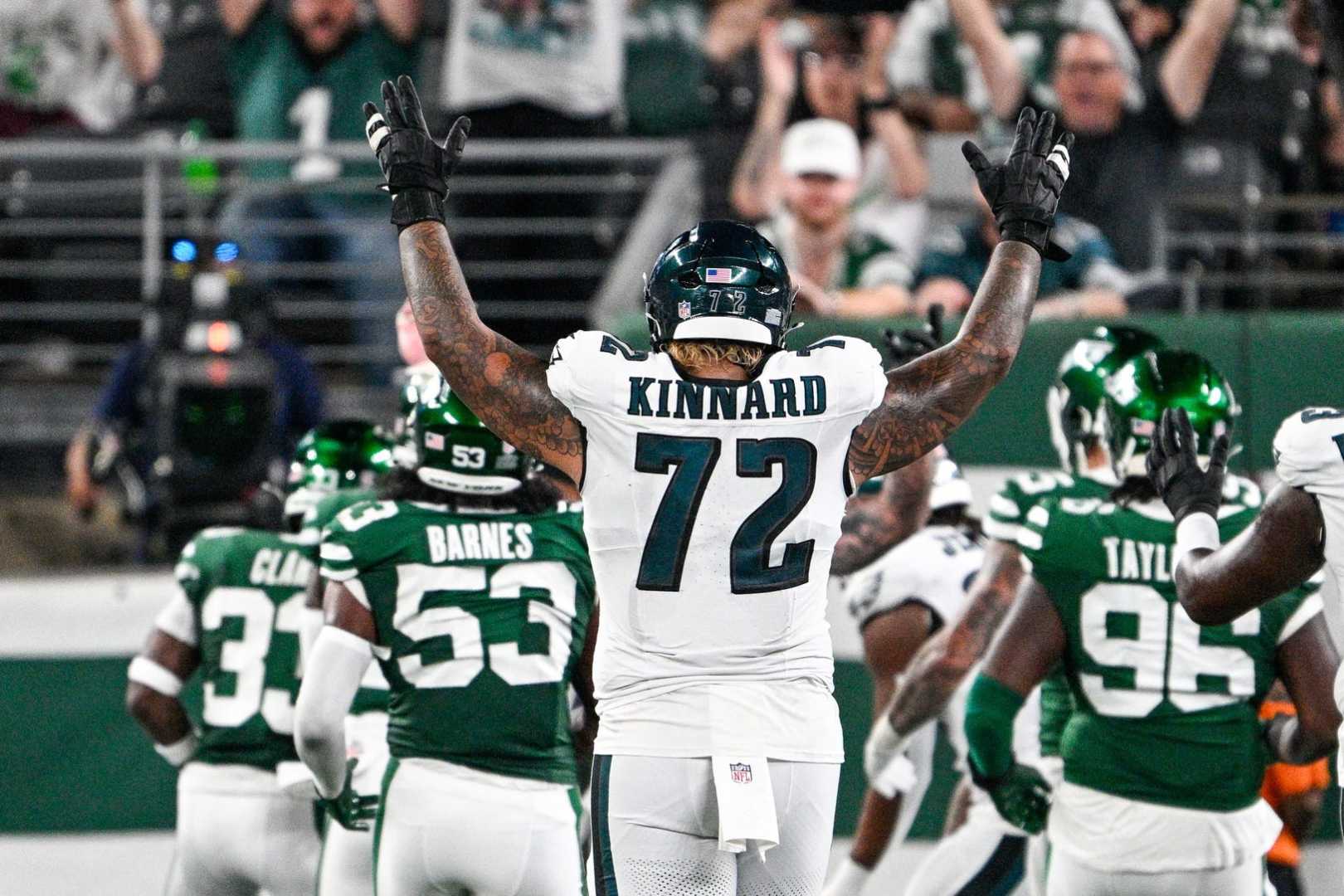 Darian Kinnard Eagles Packers Trade