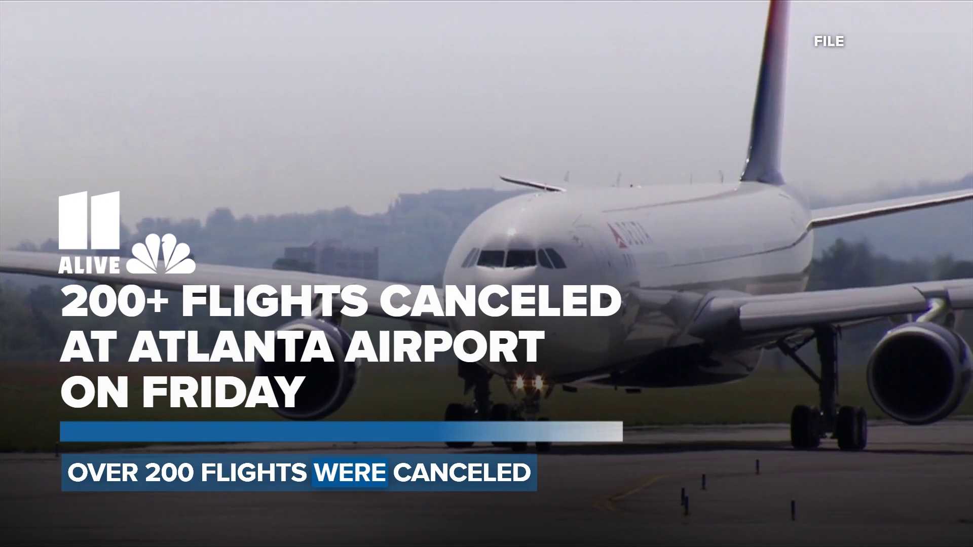 Delta Air Lines Atlanta Flight Cancellations Weather