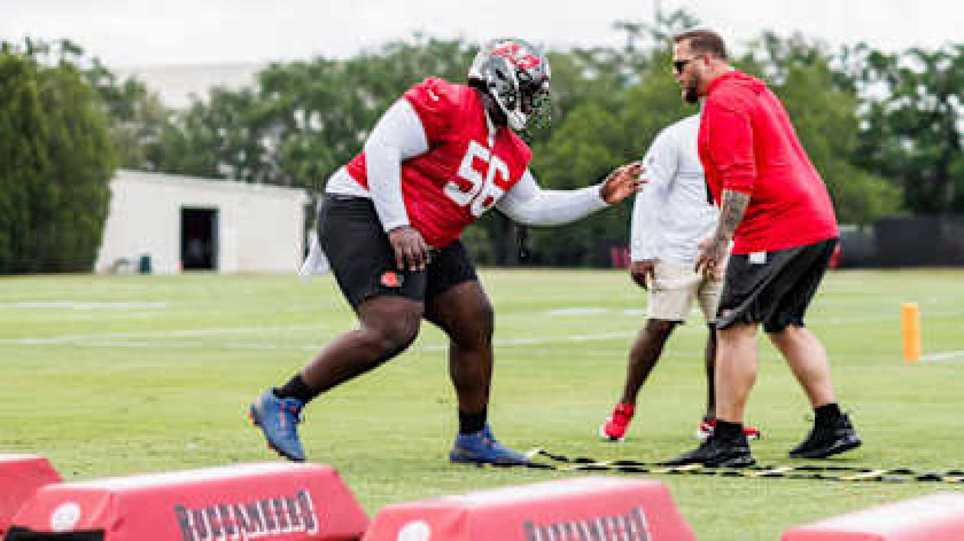 Desmond Watson Tampa Bay Buccaneers Training