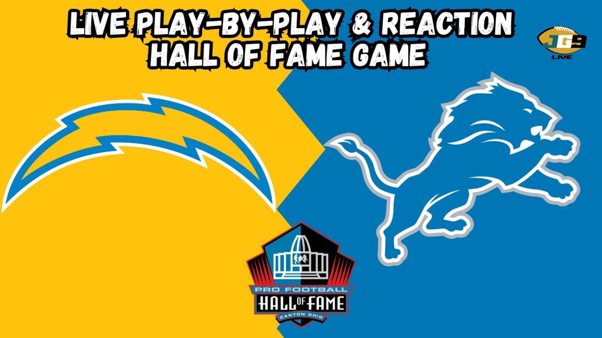 Detroit Lions Vs Los Angeles Chargers Hall Of Fame Game