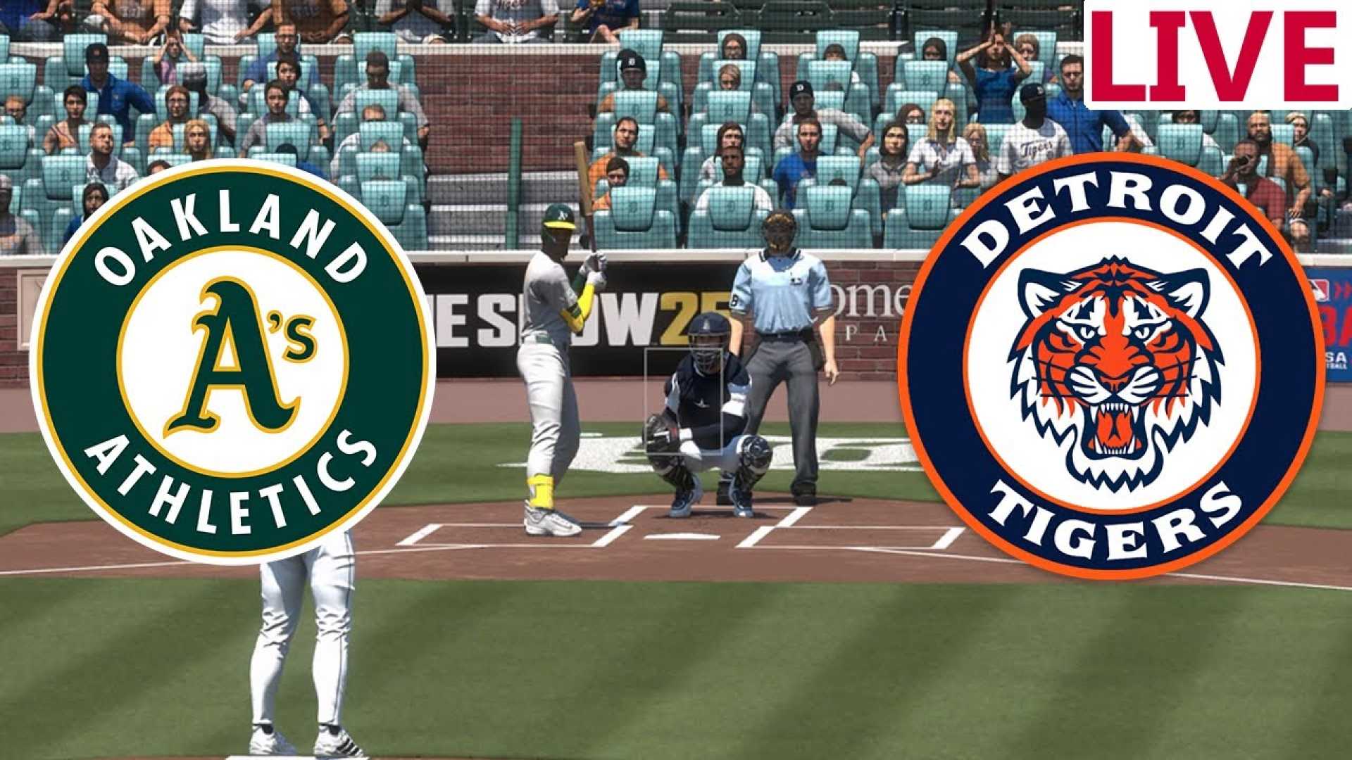 Detroit Tigers Vs Athletics Baseball Game
