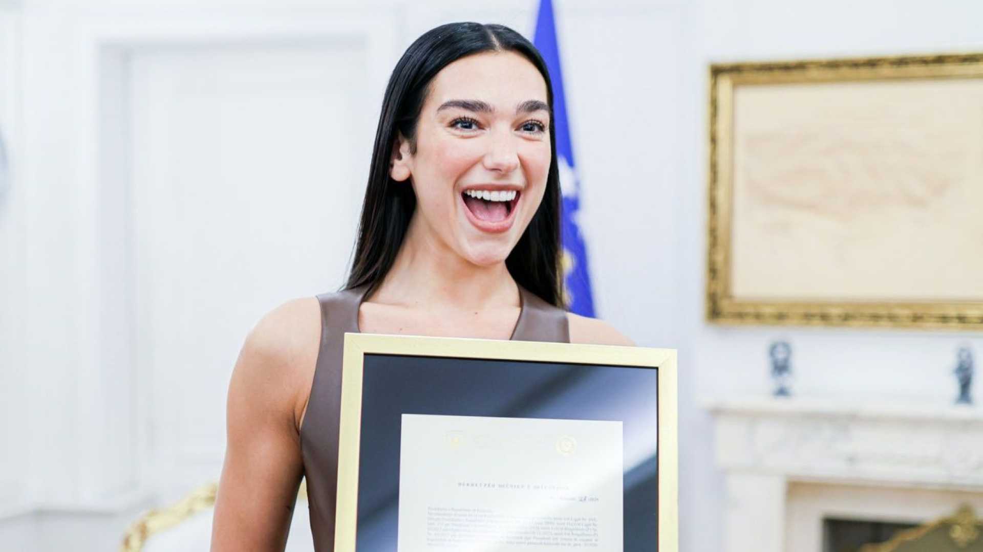Dua Lipa Kosovo Citizenship Ceremony