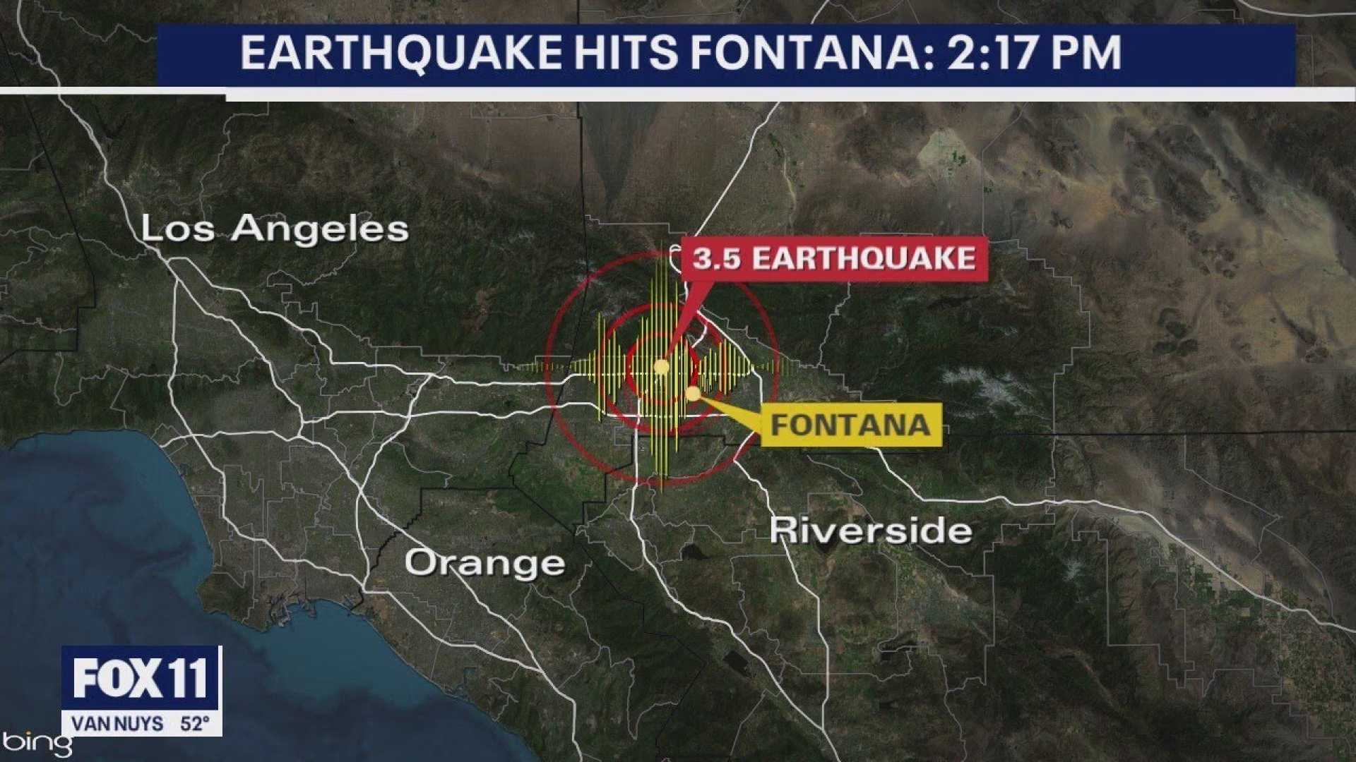 Earthquake In Fontana California