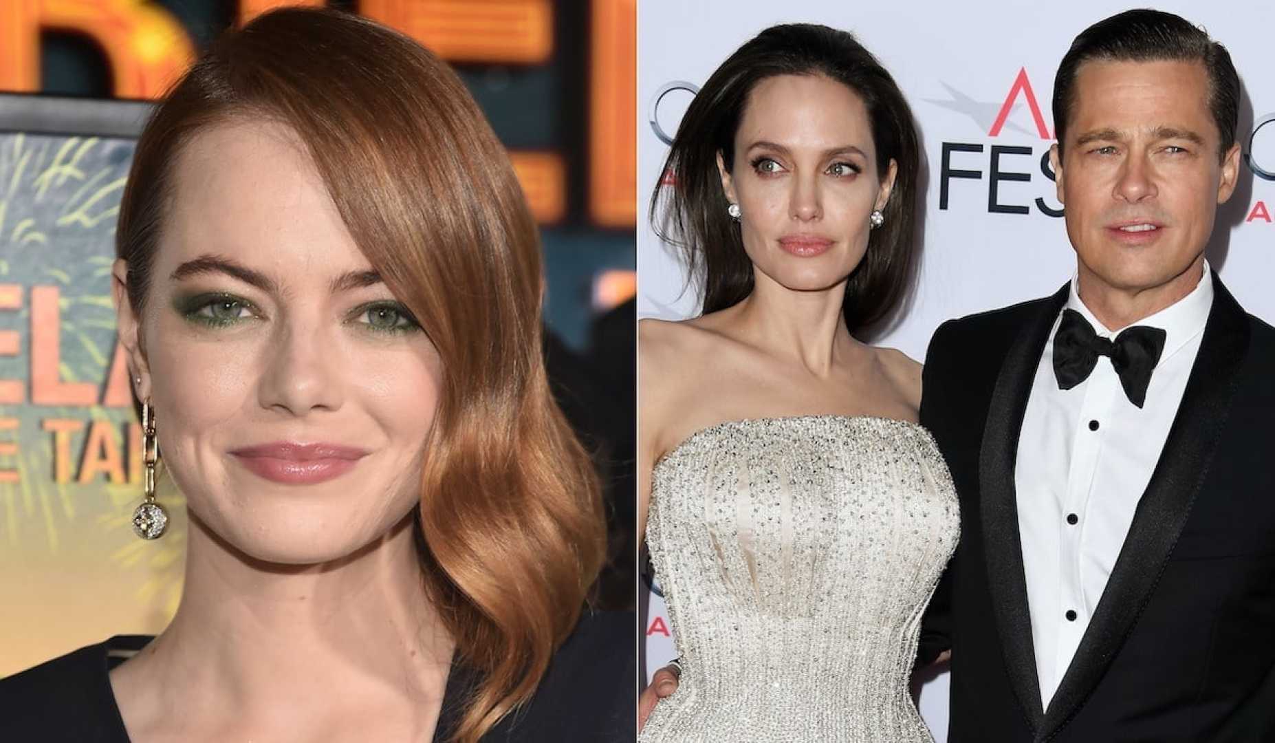 Emma Stone Angelina Jolie Golden Globes 2011
