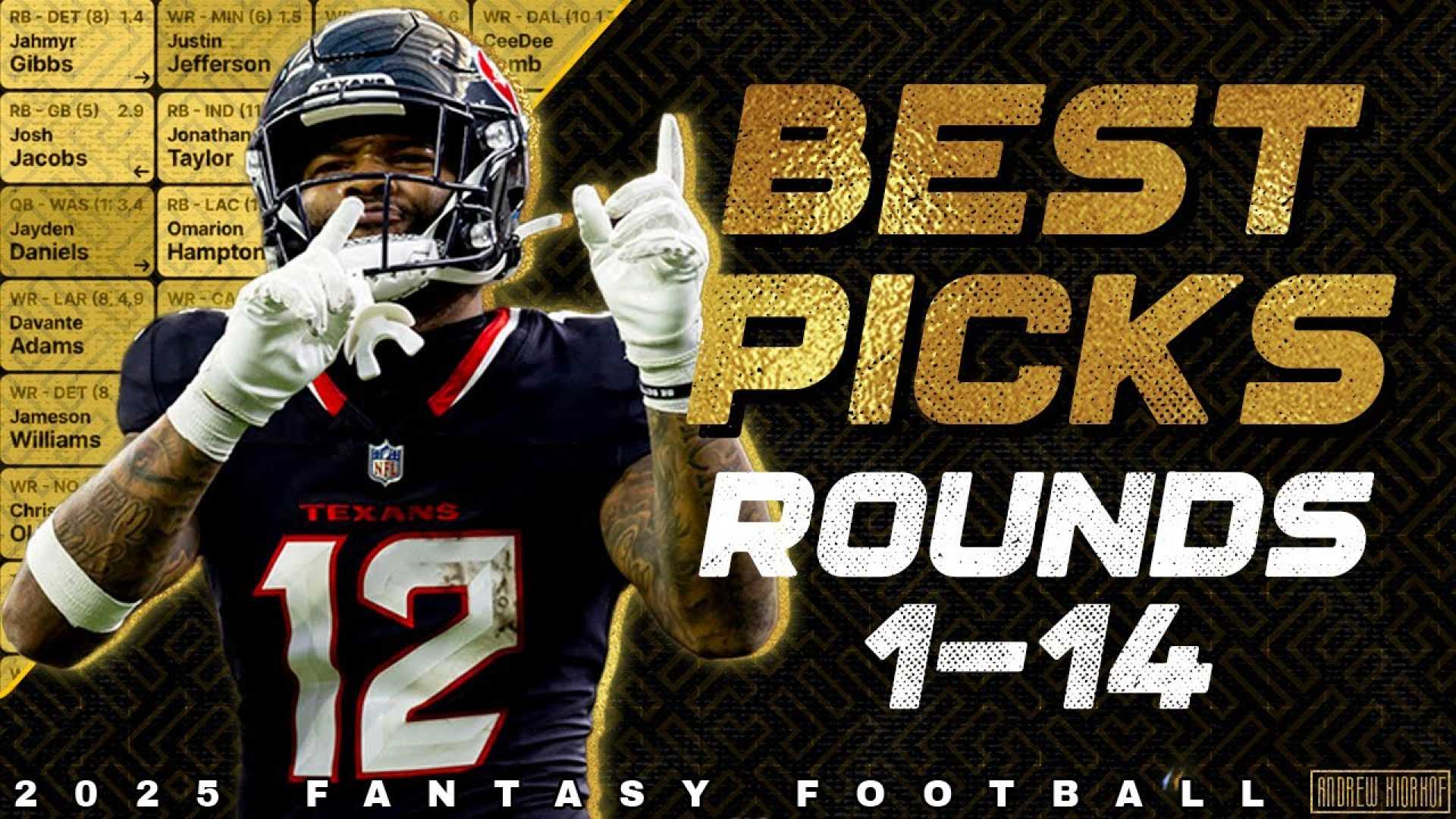 Fantasy Football 2025 First Round Picks