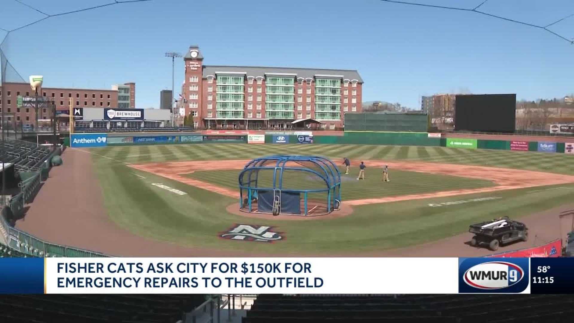 Fisher Cats Delta Dental Stadium Repairs