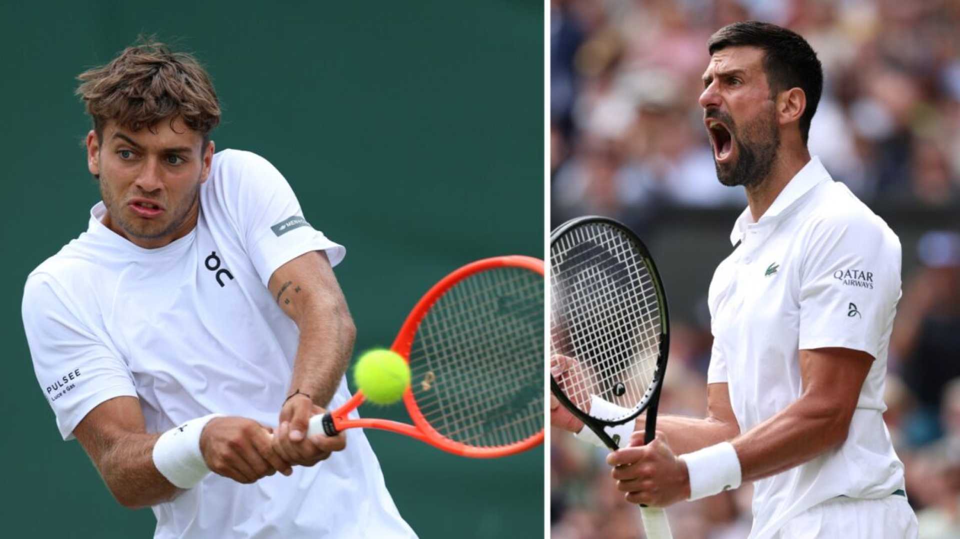 Flavio Cobolli Novak Djokovic Wimbledon