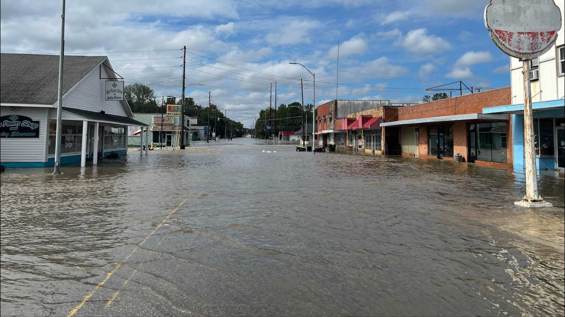 Flooding In Whiteville, North Carolina