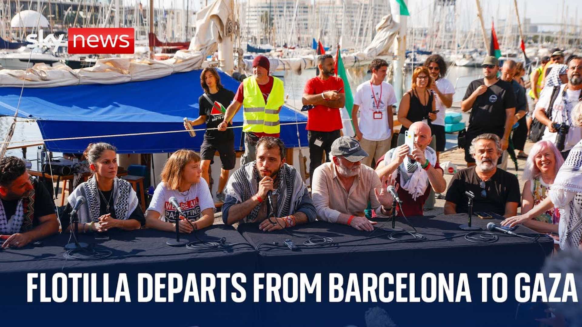Gaza Humanitarian Flotilla Barcelona