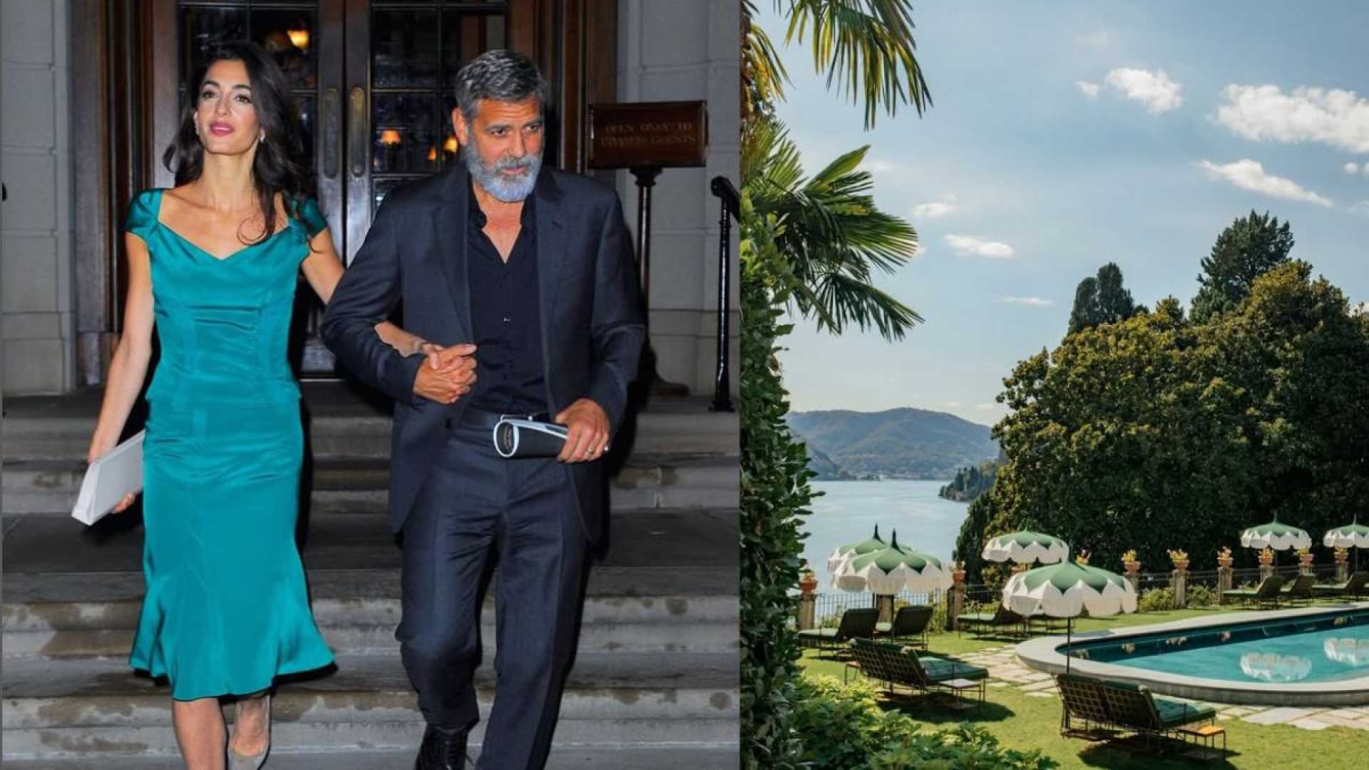 George And Amal Clooney In Lake Como