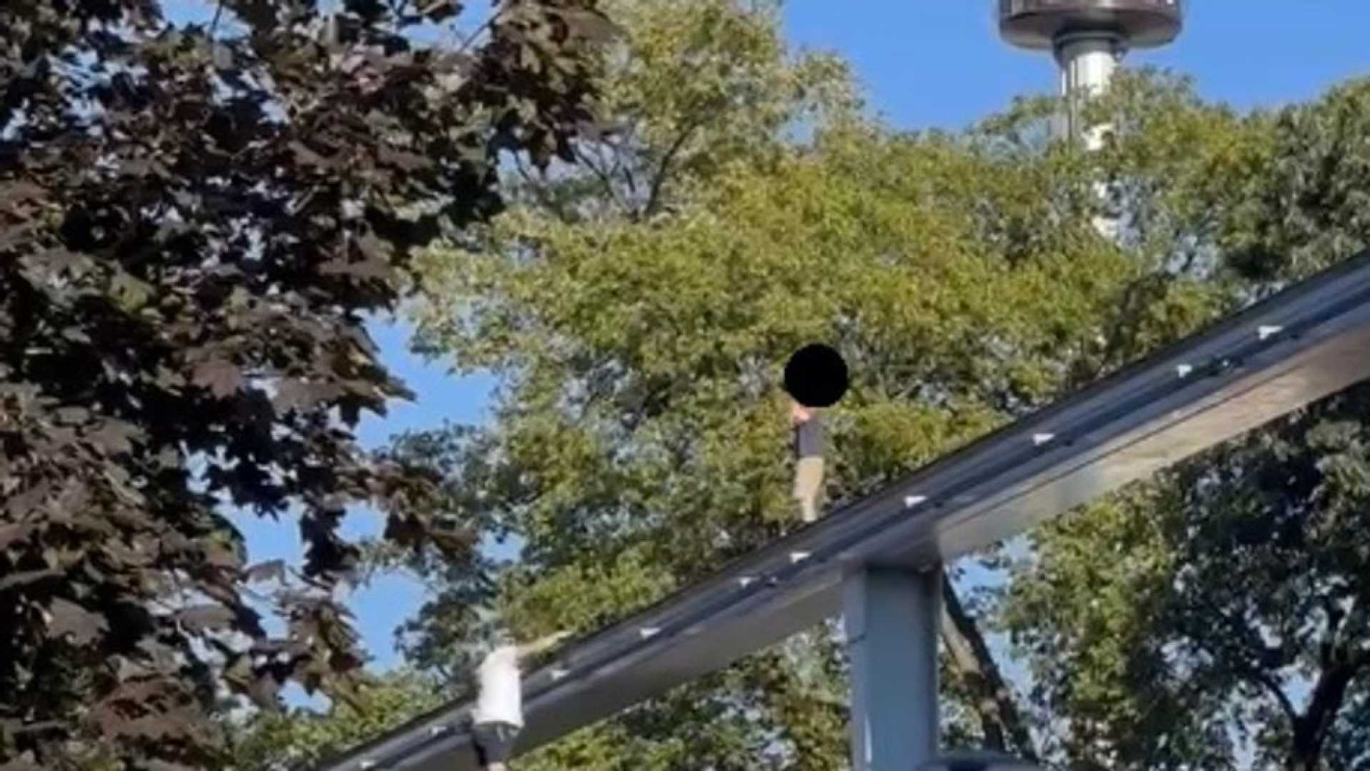 Hersheypark Boy Monorail Tracks Rescue