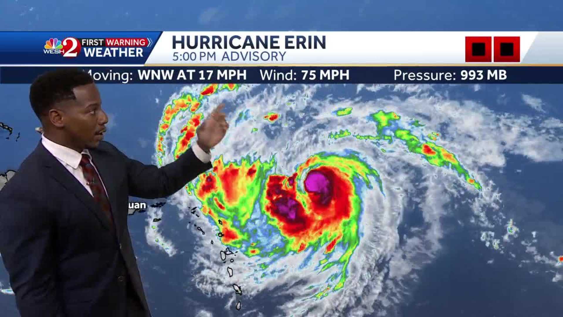 Hurricane Erin Florida Weather Forecast