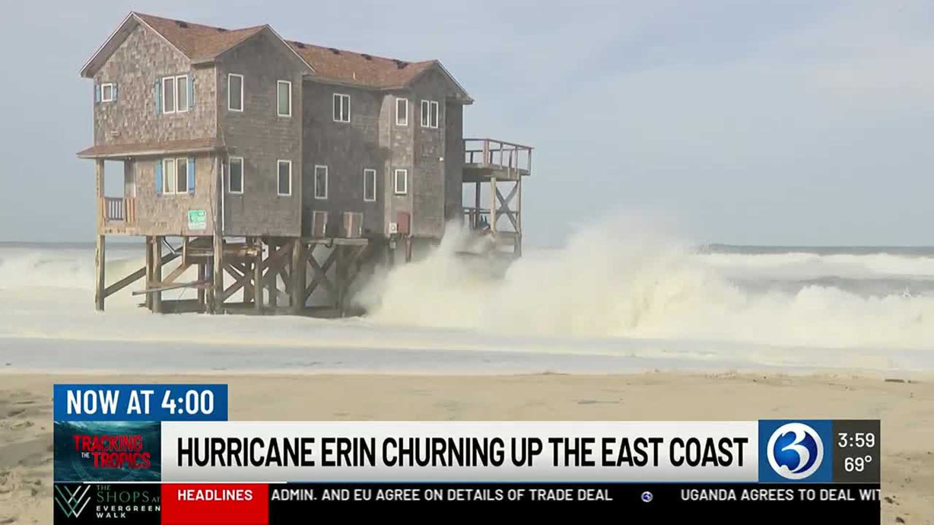Hurricane Erin New England Beaches