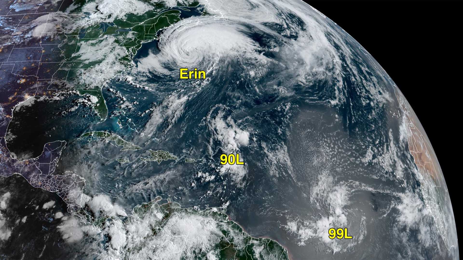 Hurricane Erin North Atlantic