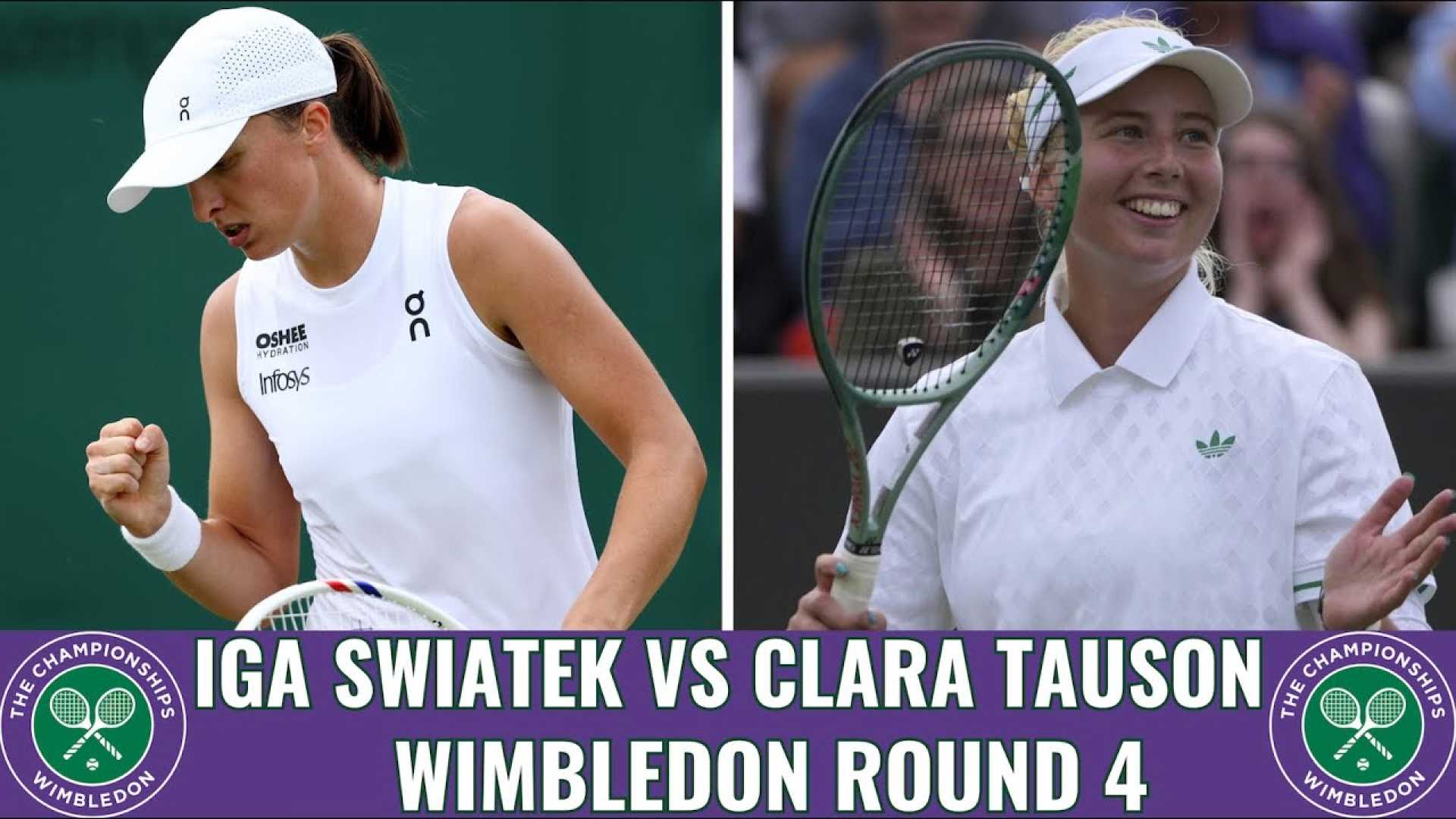 Iga Świątek Clara Tauson Tennis Match