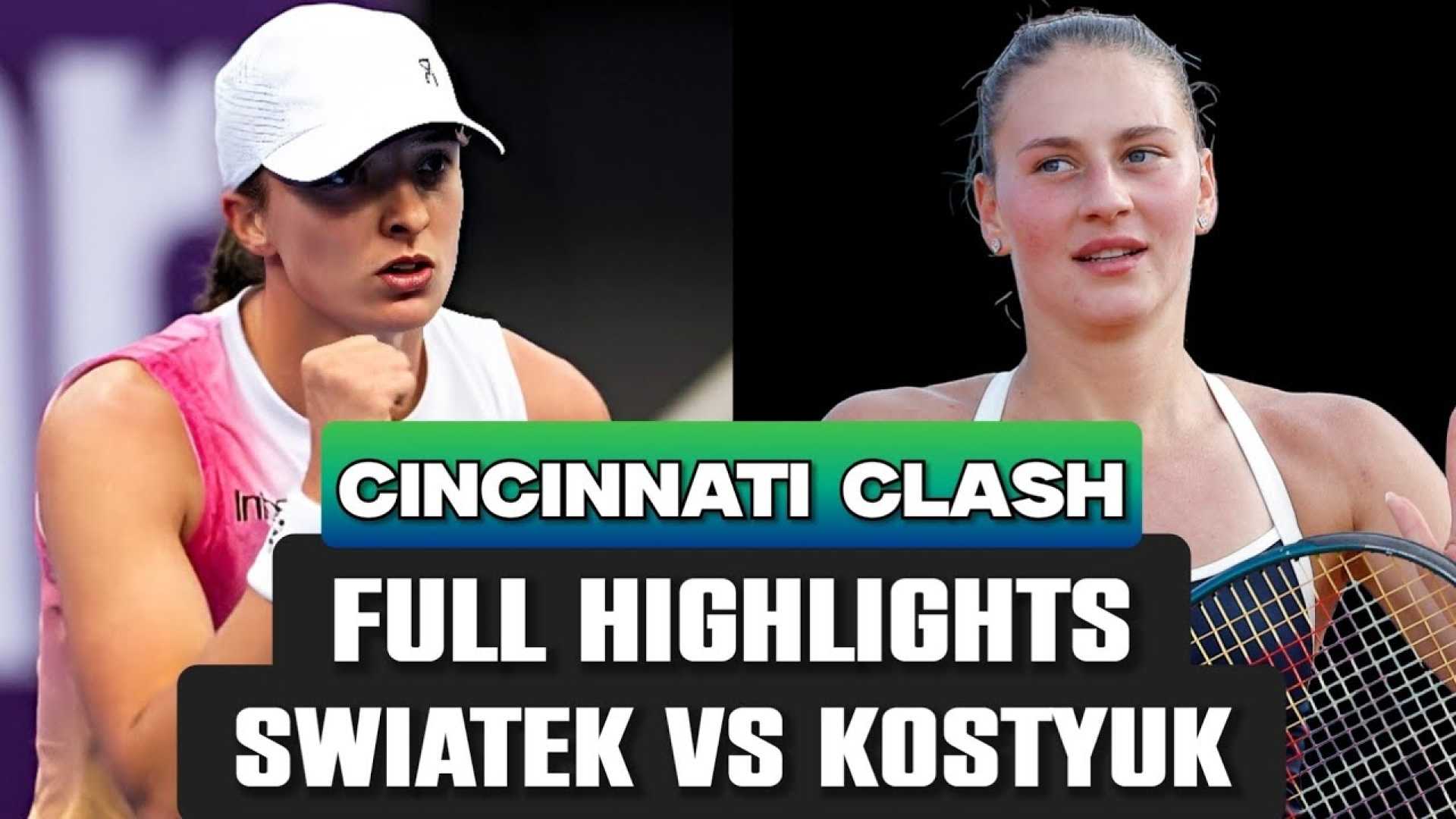 Iga Świątek Tennis Match Cincinnati