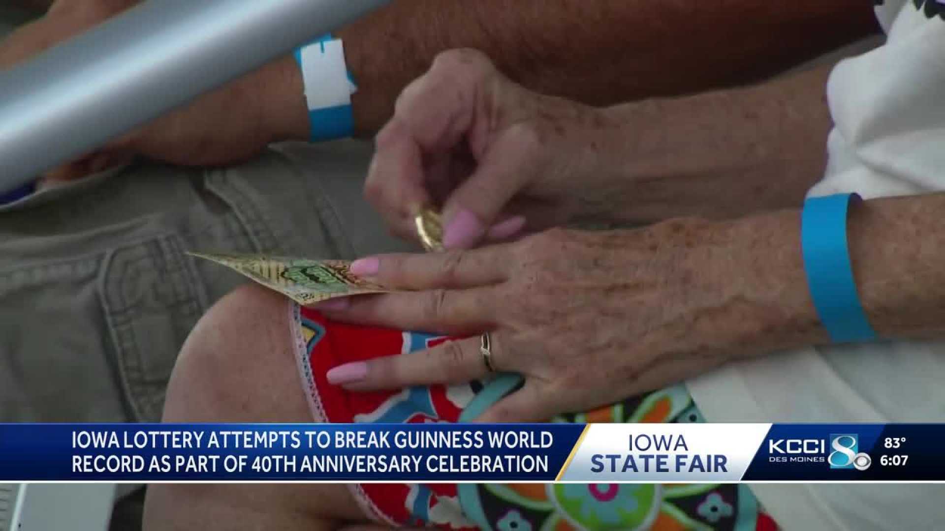 Iowa Lottery Scratch Tickets World Record