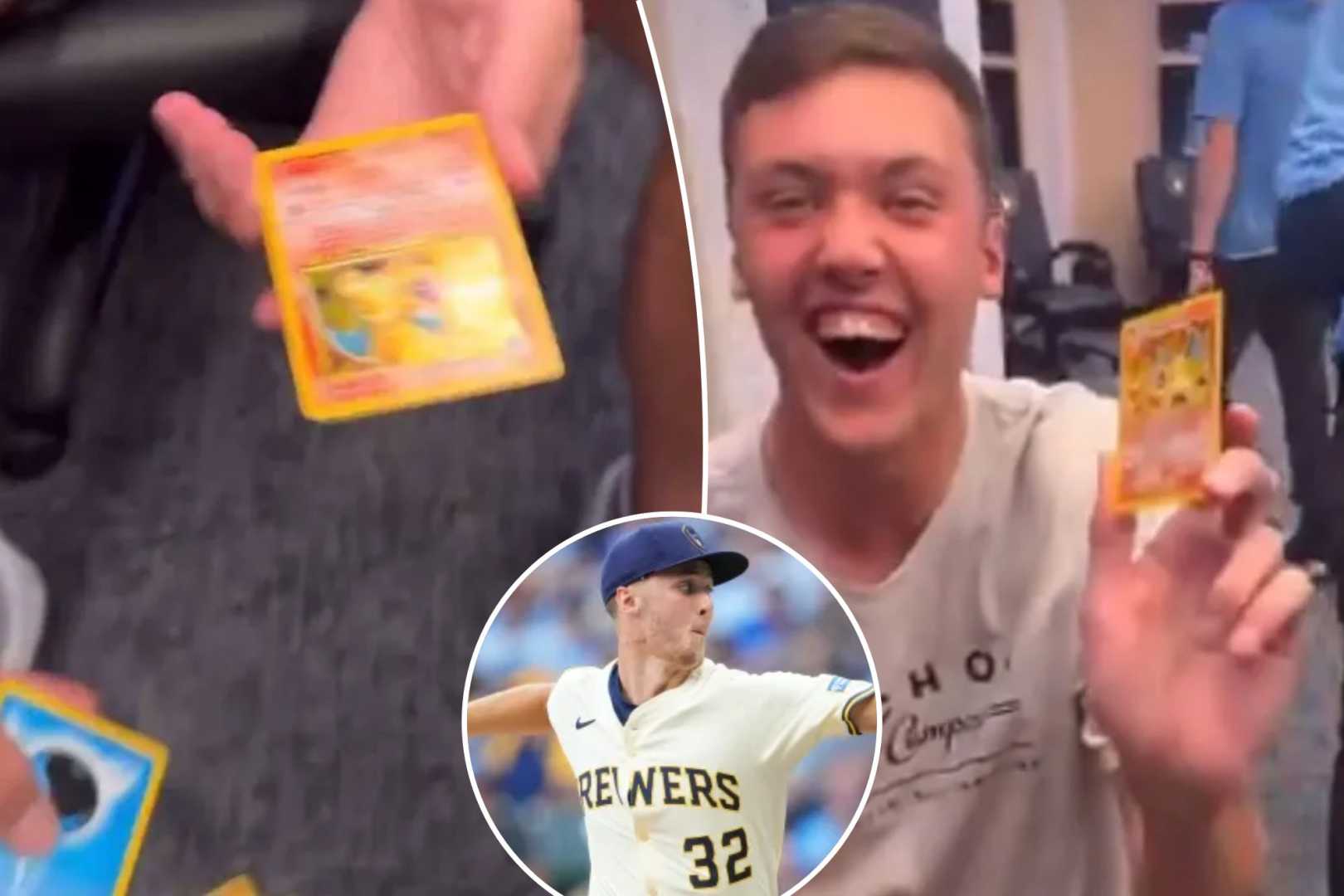 Jacob Misiorowski Brewers Pokémon Charizard