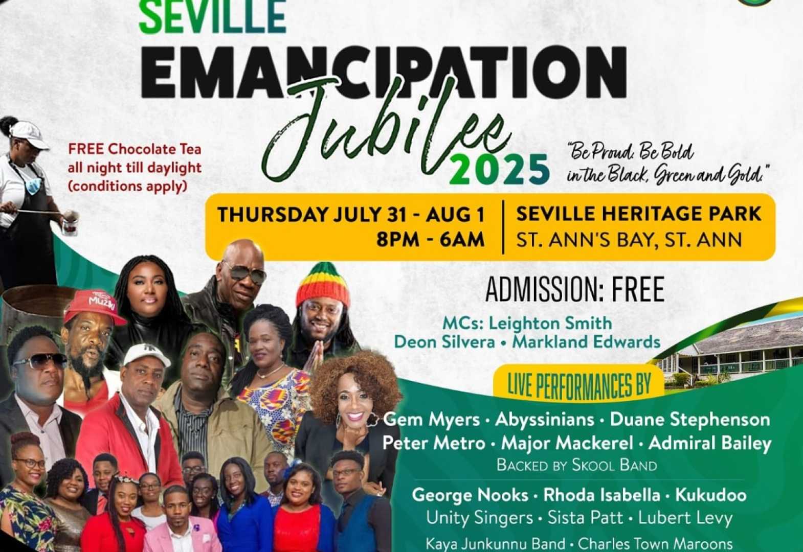 Jamaica Emancipation Vigil At Seville Heritage Park