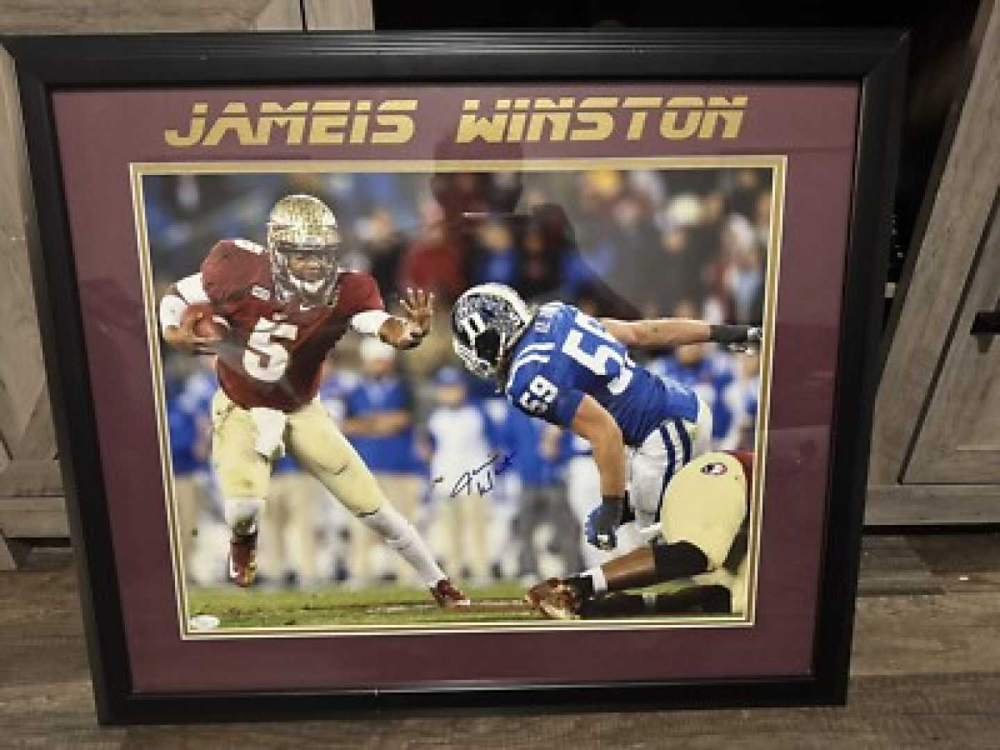 Jameis Winston Heisman Pose Football