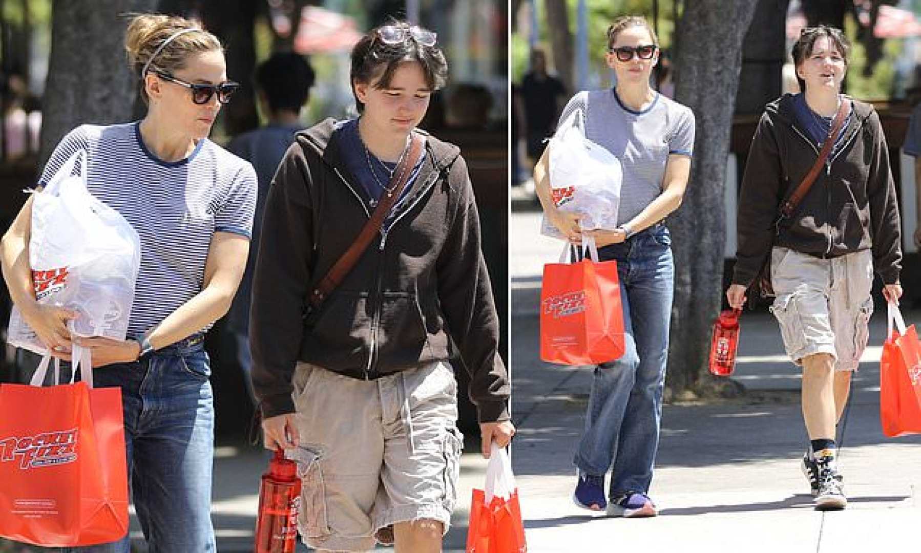 Jennifer Garner And Fin At Rocket Fizz