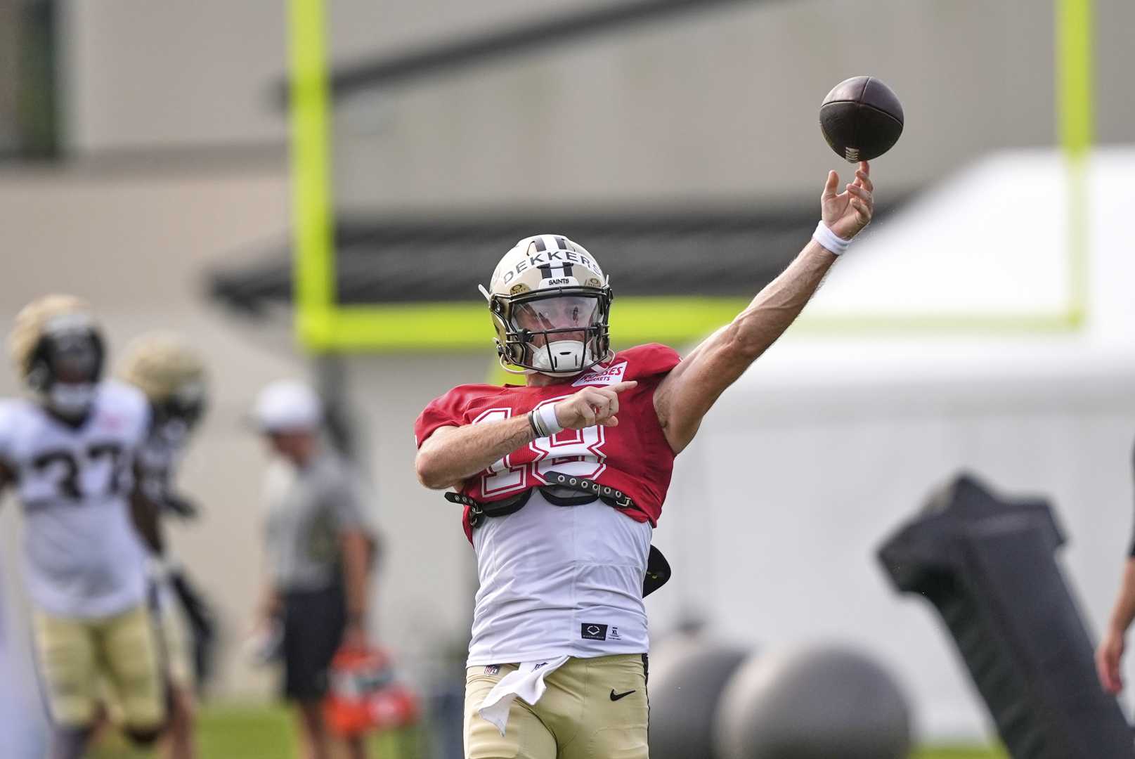 Jeremiah Martin Saints Football Practice
