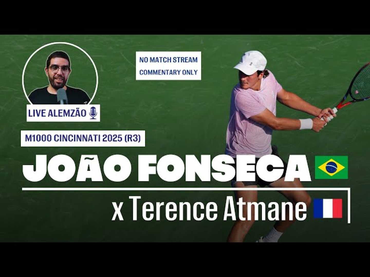 Joao Fonseca Terence Atmane Tennis Match