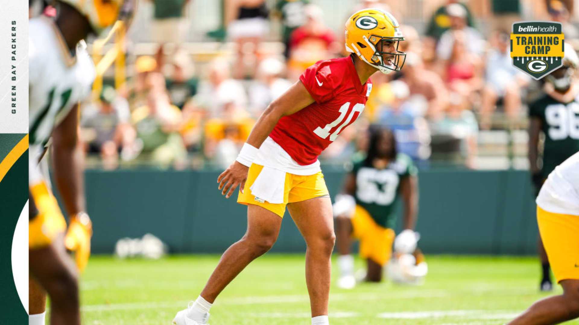 Jordan Love Green Bay Packers Quarterback Training Camp
