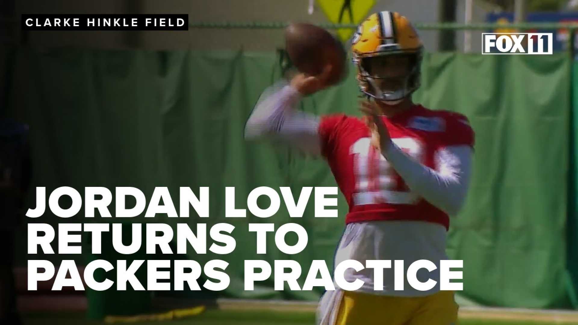 Jordan Love Packers Practice Injury