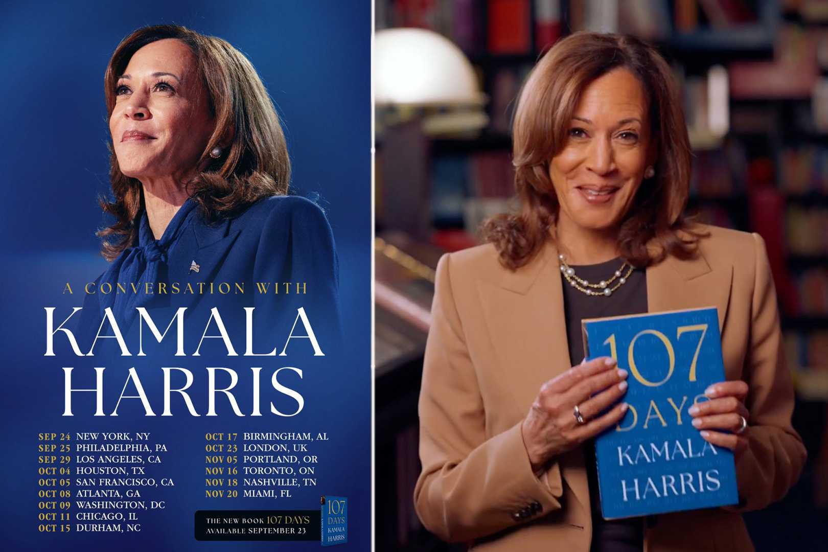 Kamala Harris Book Tour Protection Cancellation