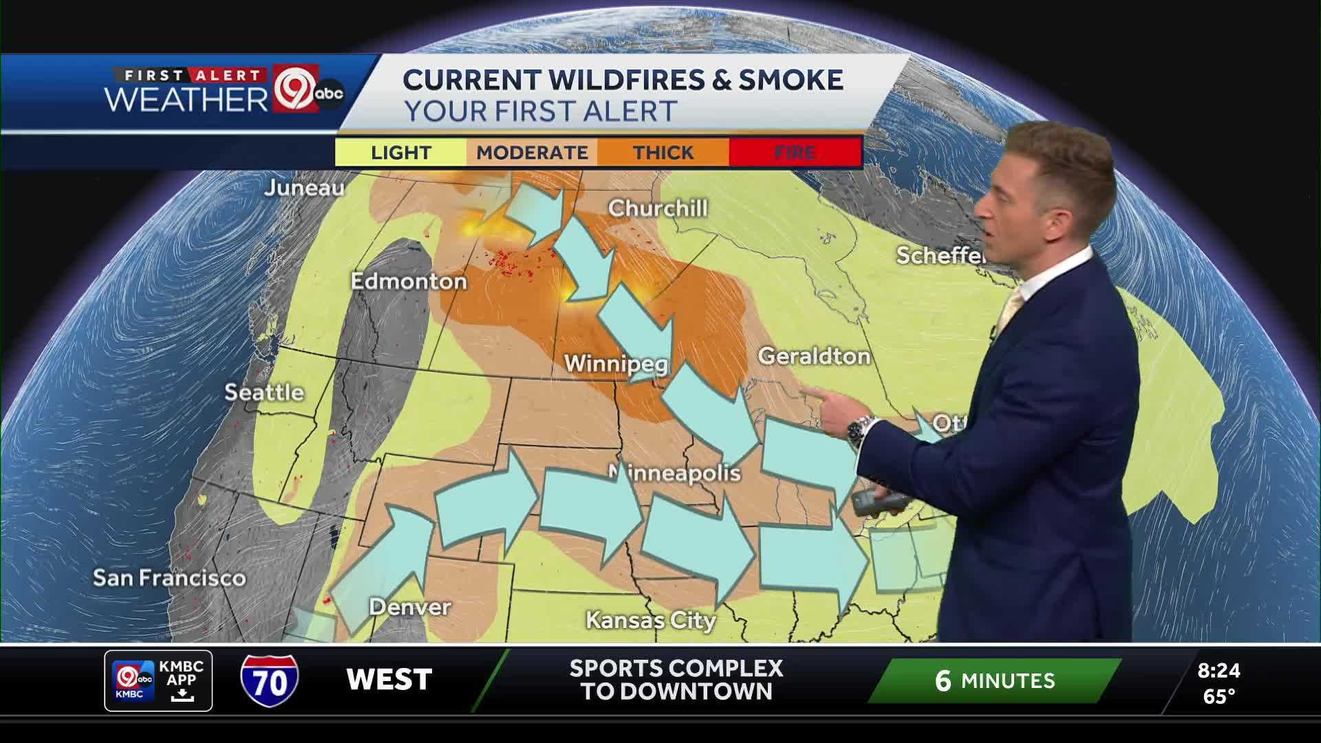 Kansas City Air Quality Advisory Wildfire Smoke
