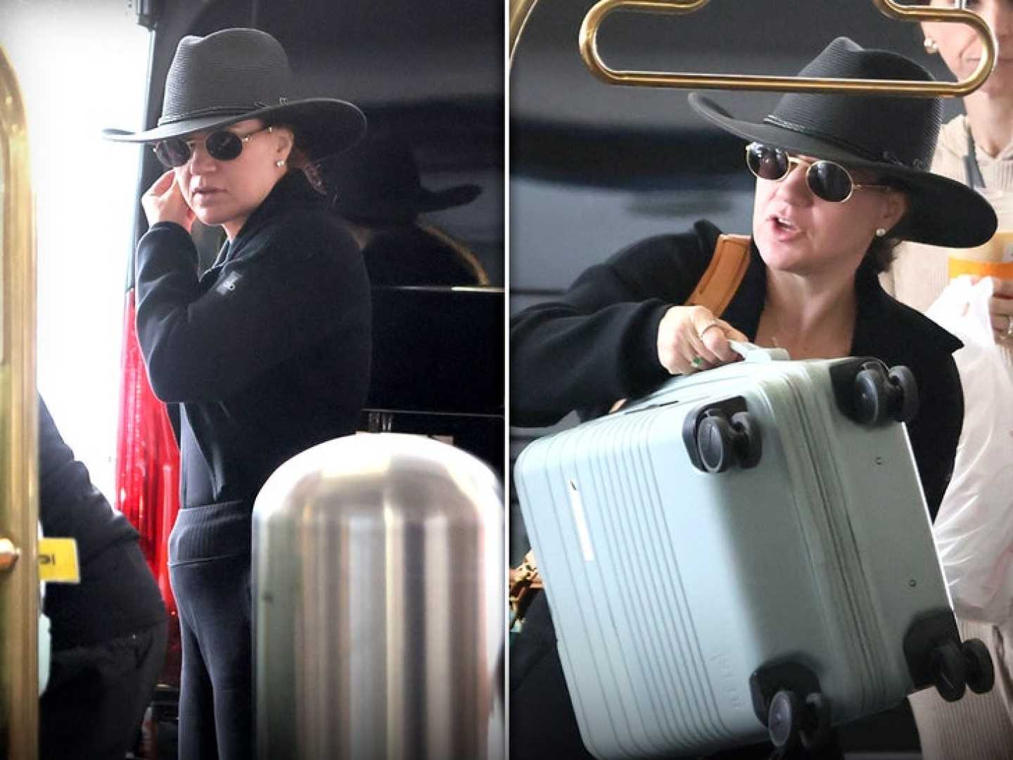 Kelly Clarkson At Lax After Ex Husband Death
