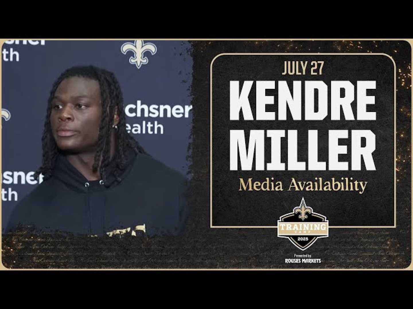 Kendre Miller Saints Training Camp