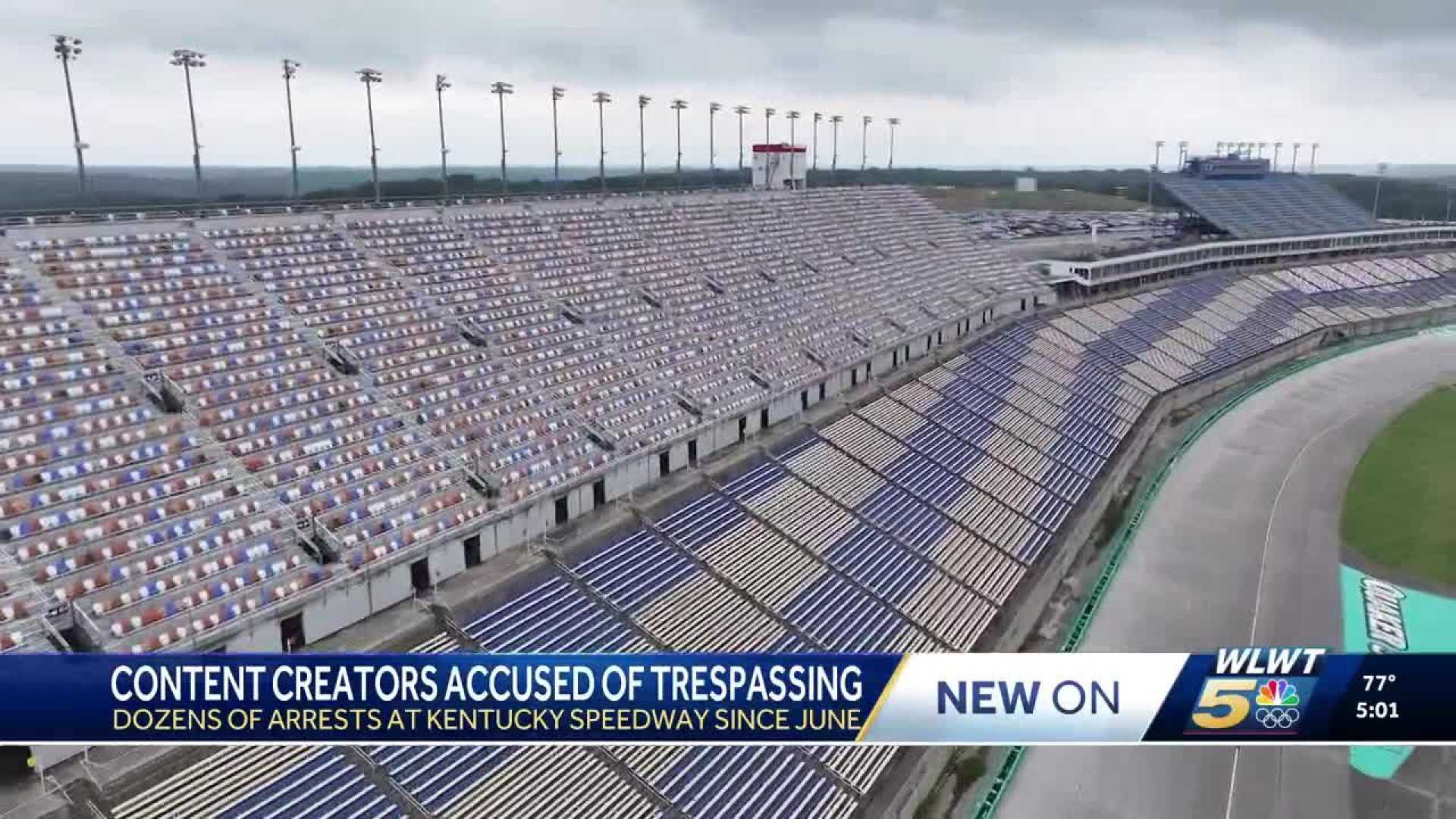 Kentucky Speedway Trespassing Influencers