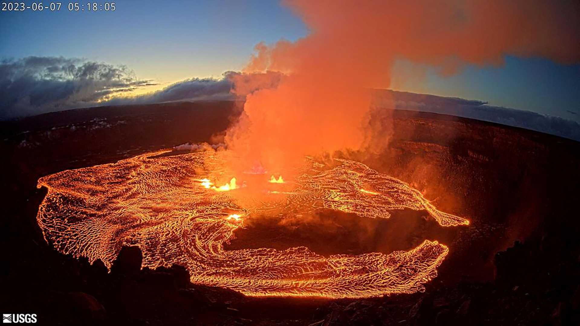 Kilauea Volcano Lava Eruption In Hawaii