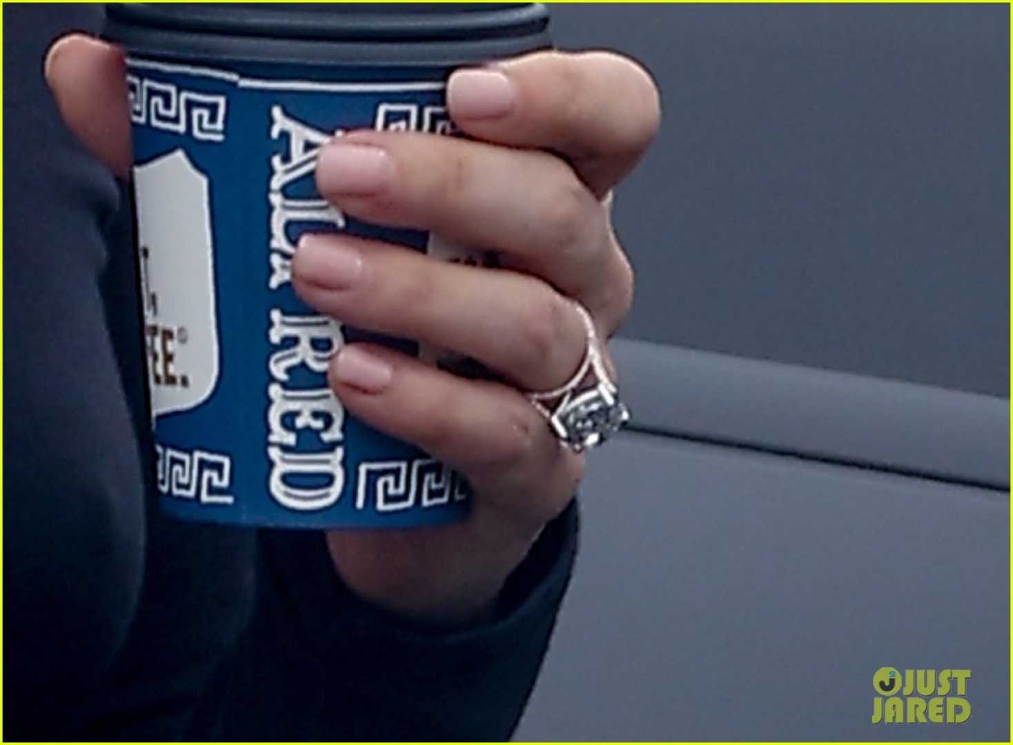 Lady Gaga Engagement Ring Coffee Run
