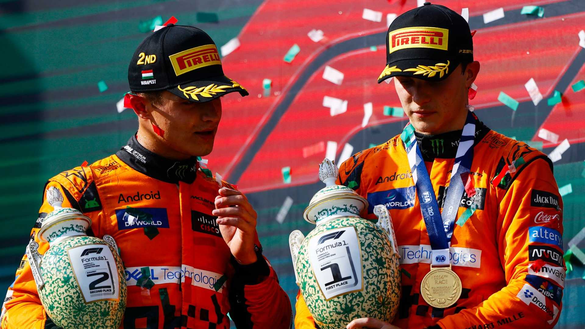 Lando Norris Oscar Piastri Mclaren Hungary