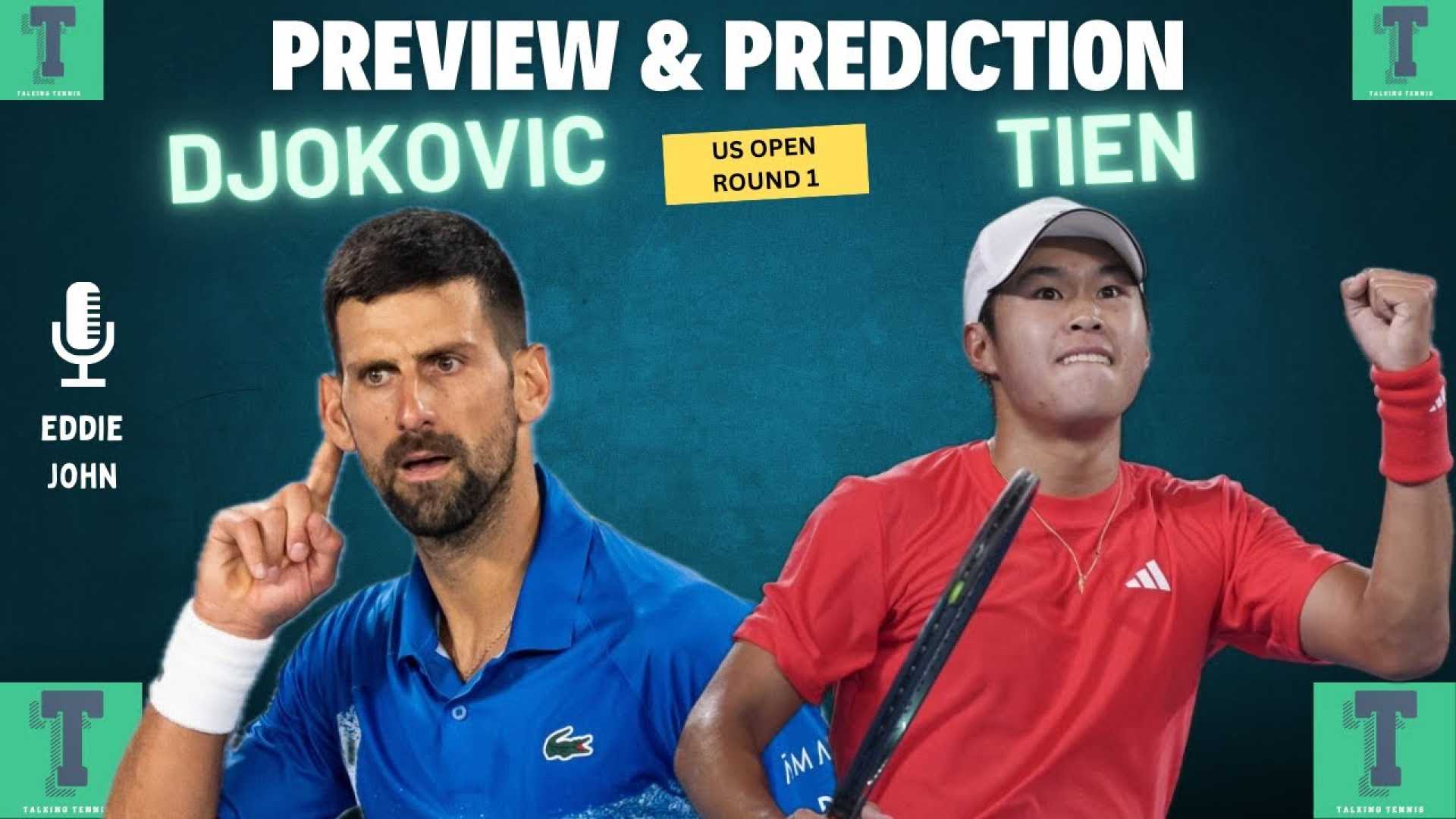 Learner Tien Vs Novak Djokovic Us Open